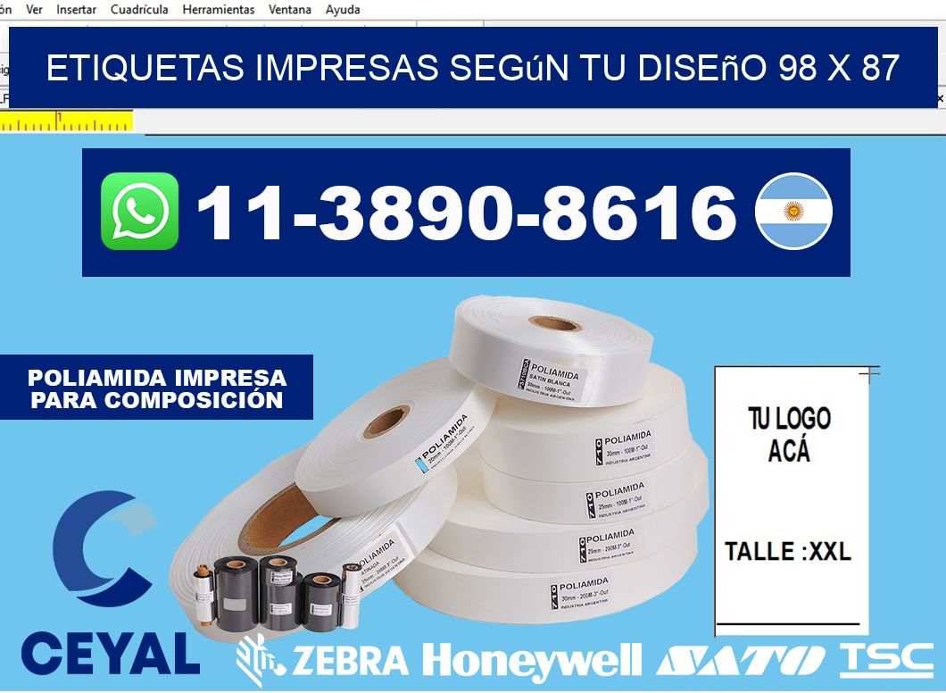 etiquetas impresas según tu diseño 98 x 87