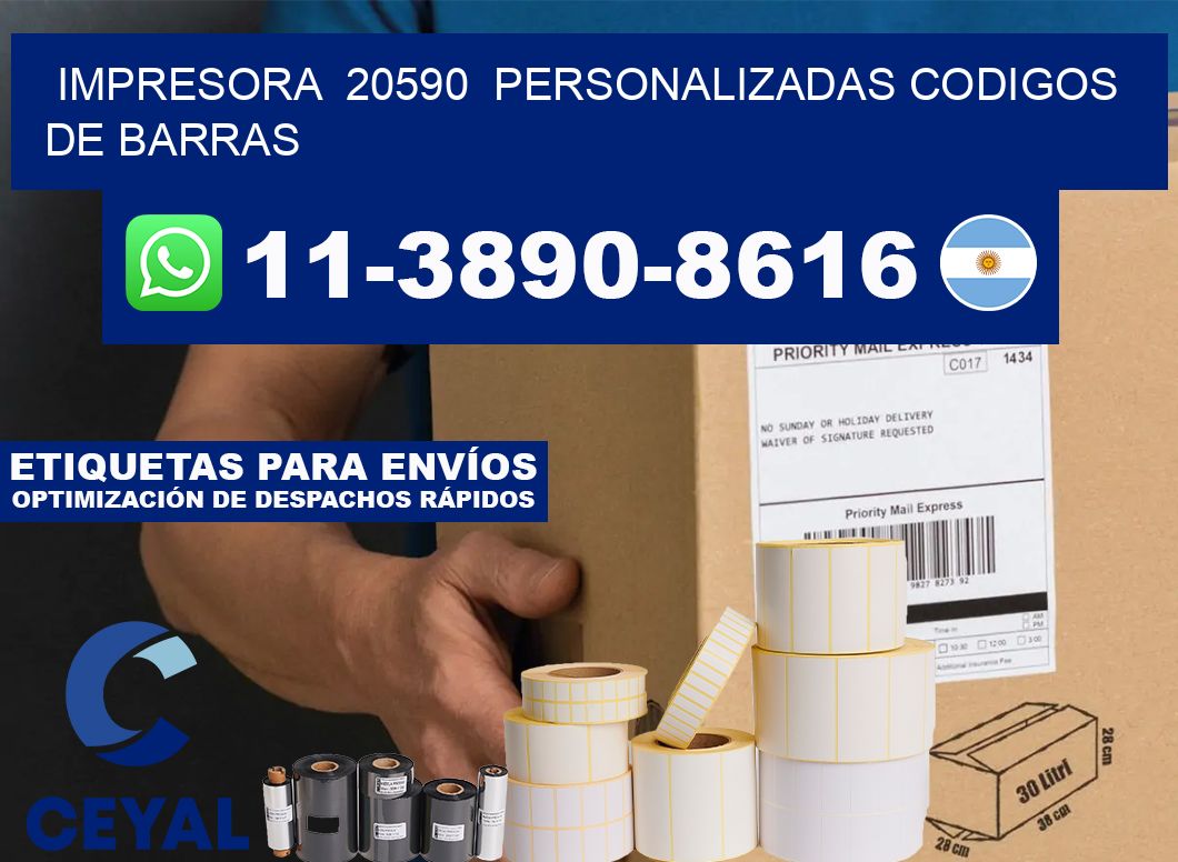 impresora  20590  personalizadas codigos de barras