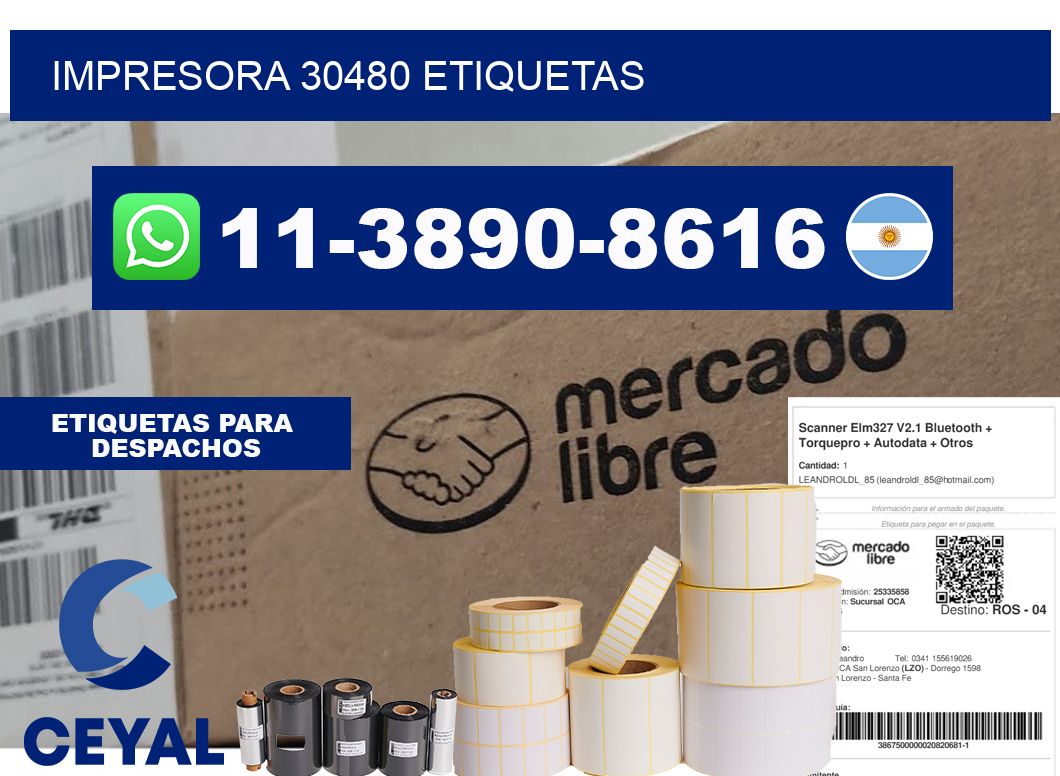 impresora 30480 etiquetas