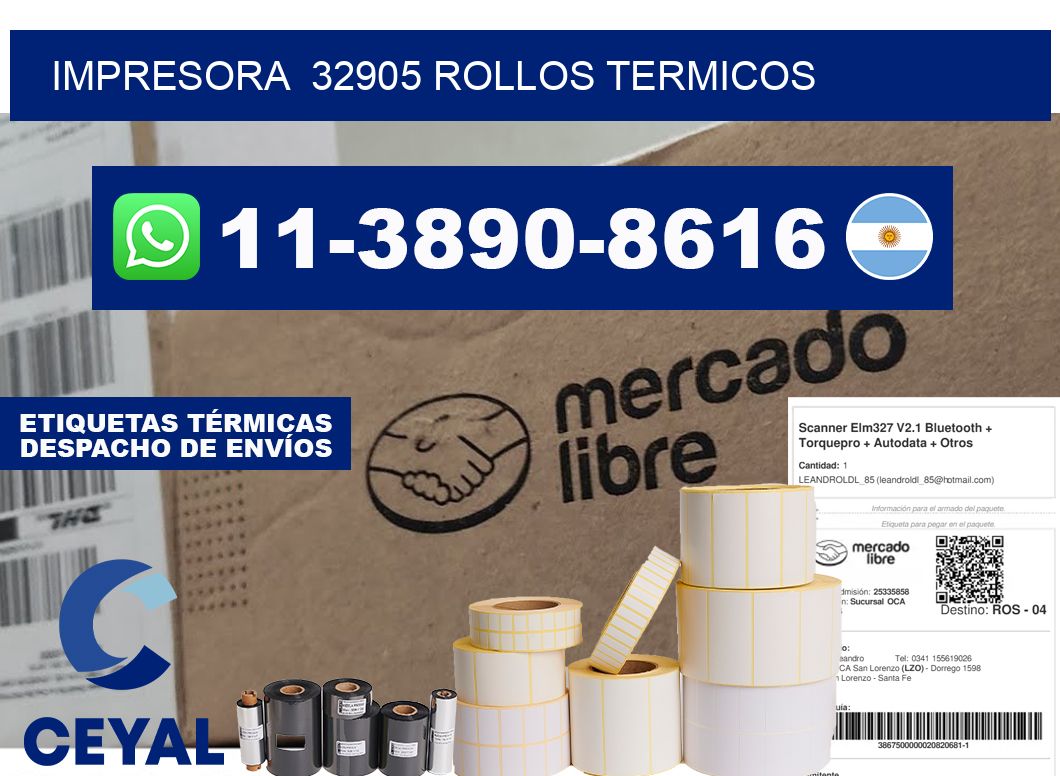 impresora  32905 rollos termicos