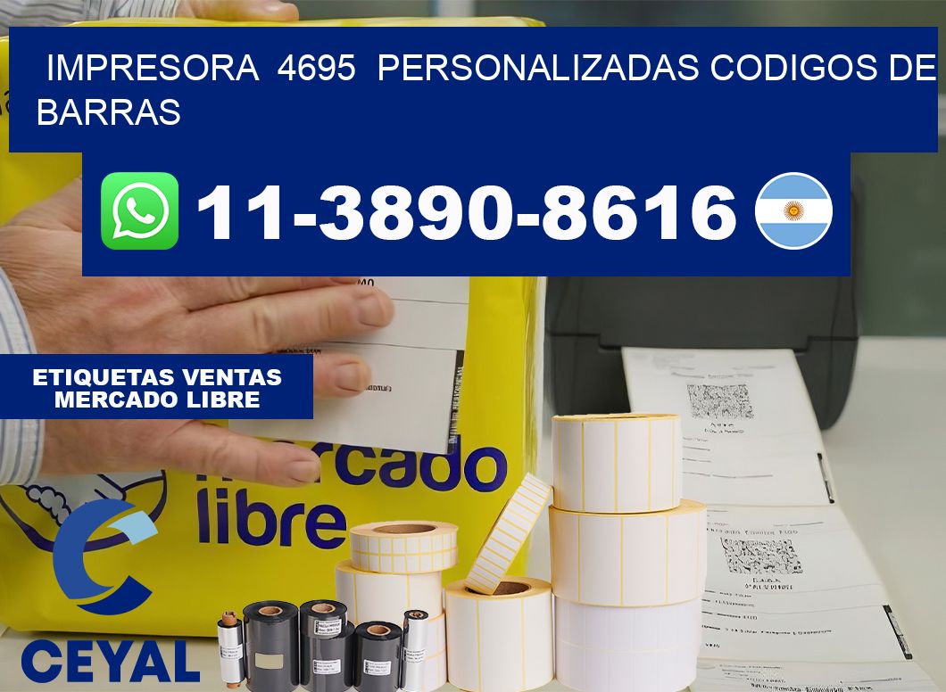 impresora 4695 personalizadas codigos de barras
