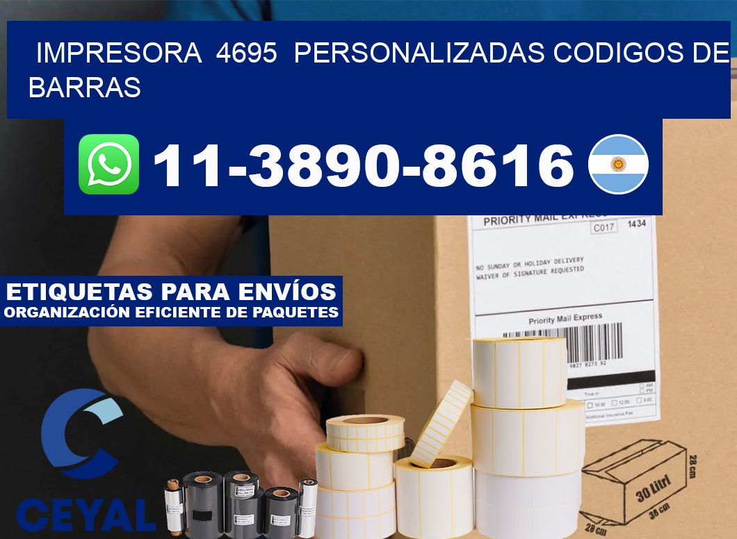 impresora 4695 personalizadas codigos de barras