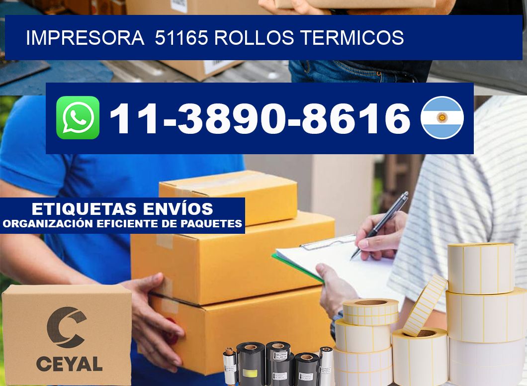 impresora  51165 rollos termicos