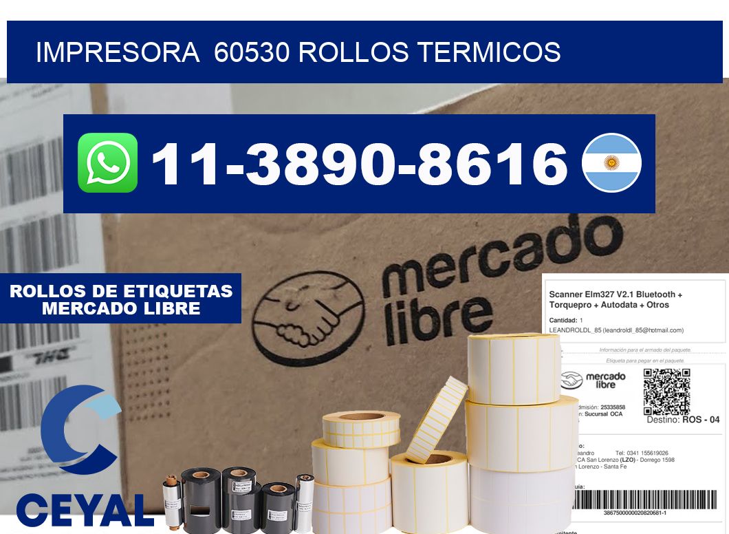 impresora  60530 rollos termicos