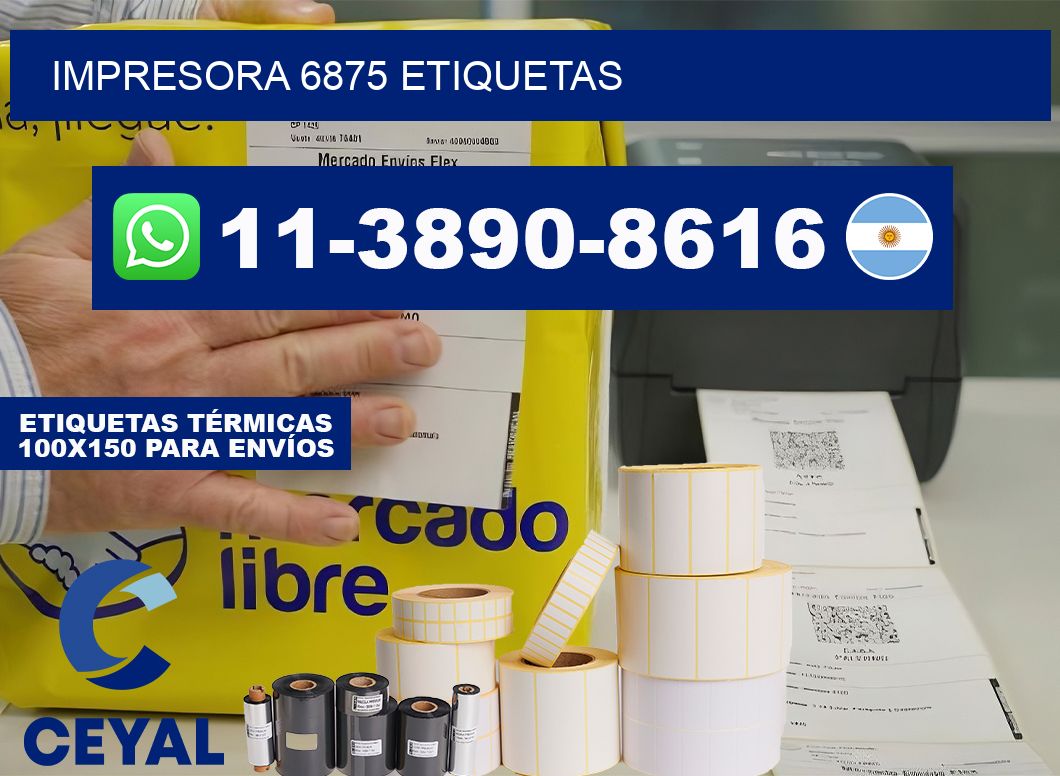 impresora 6875 etiquetas