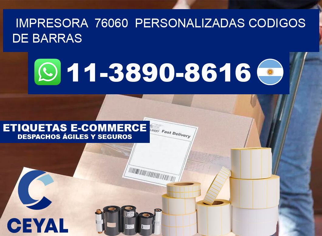 impresora  76060  personalizadas codigos de barras