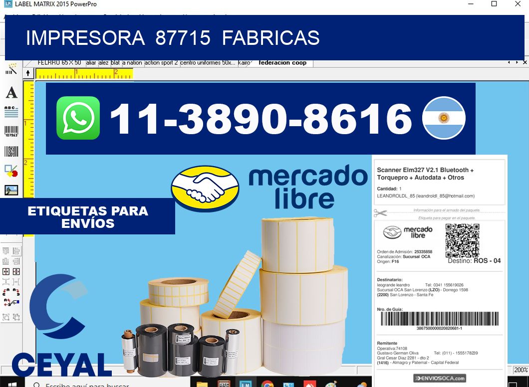 impresora  87715  fabricas