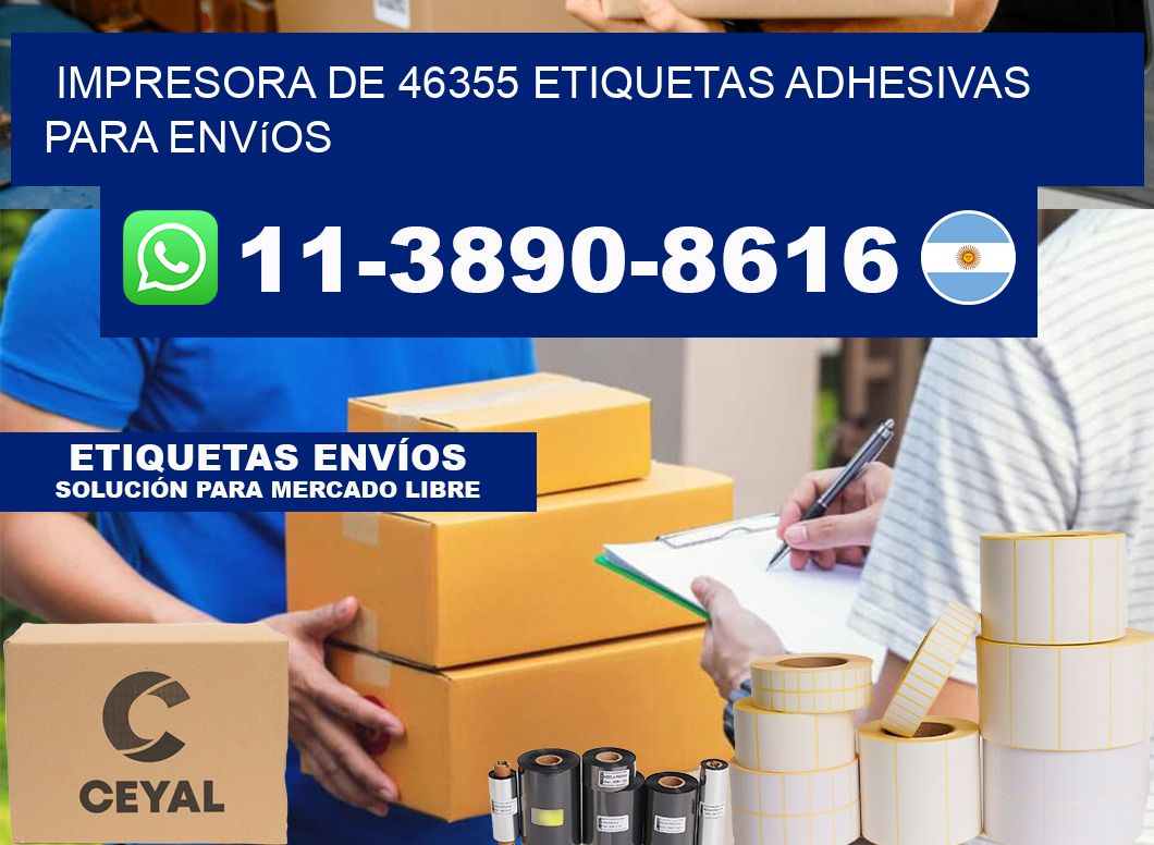 impresora de 46355 etiquetas adhesivas para envíos