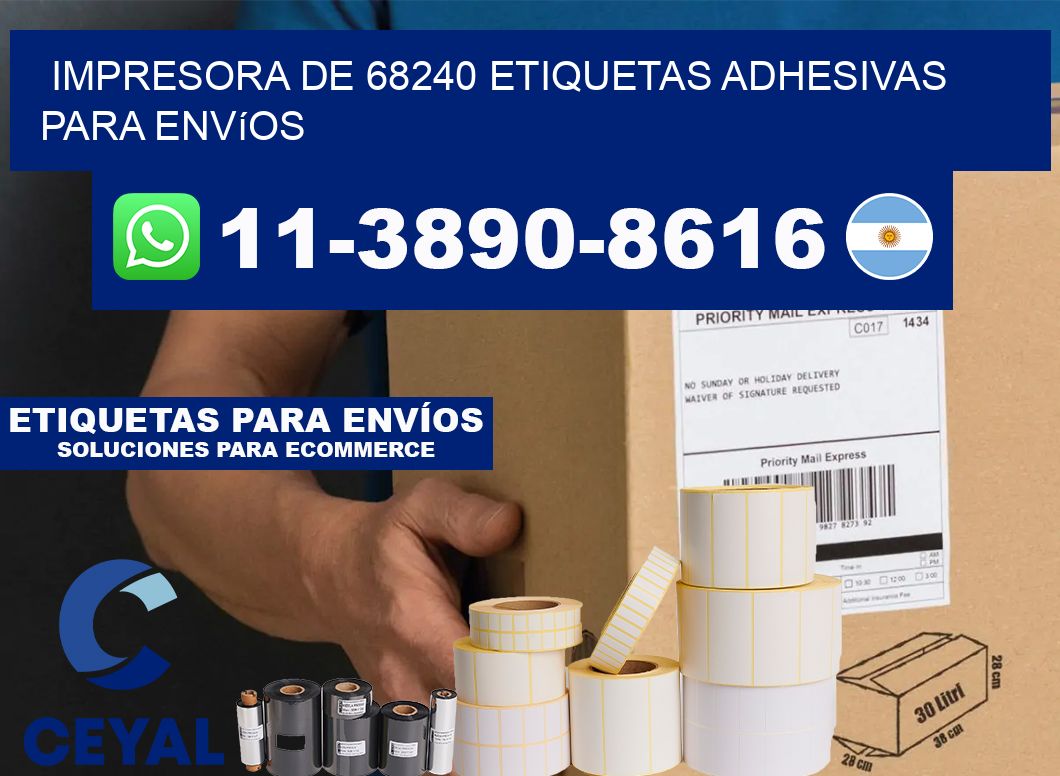 impresora de 68240 etiquetas adhesivas para envíos