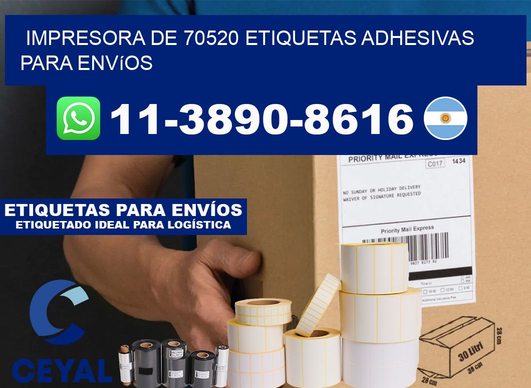 impresora de 70520 etiquetas adhesivas para envíos
