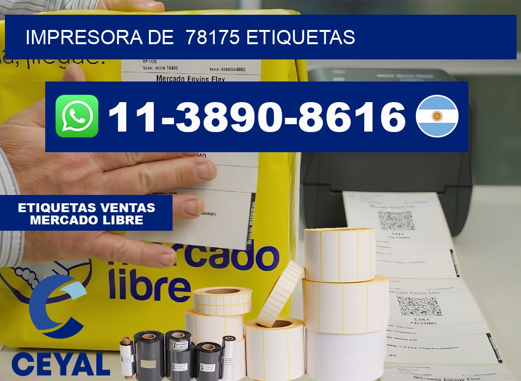 impresora de 78175 etiquetas