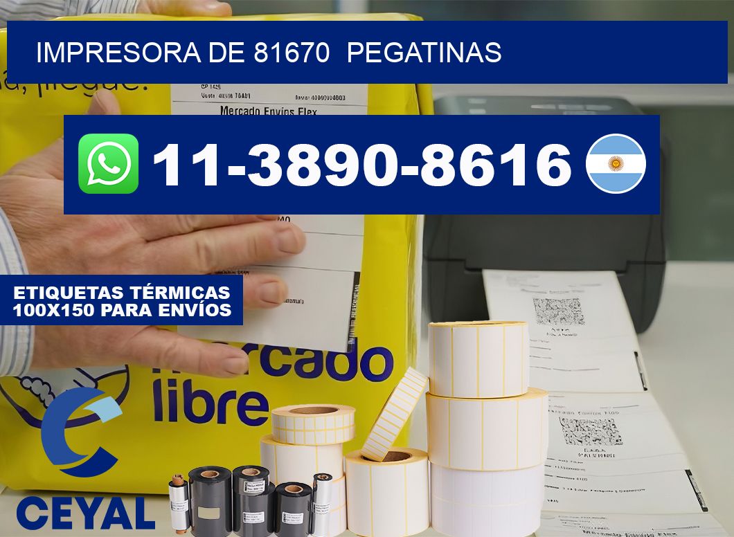 impresora de 81670  pegatinas