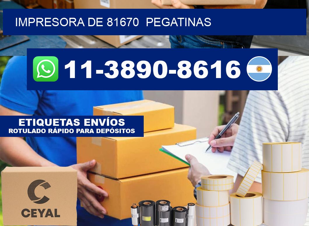 impresora de 81670  pegatinas