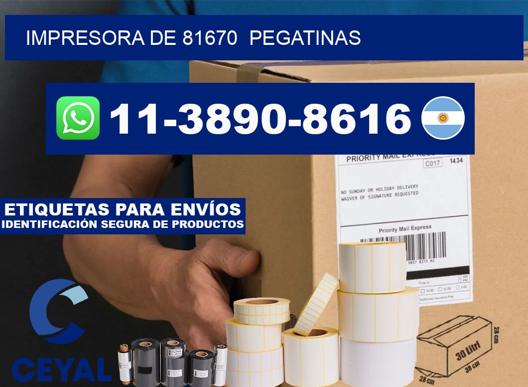 impresora de 81670  pegatinas