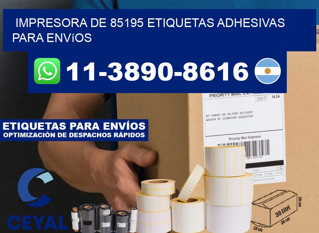 impresora de 85195 etiquetas adhesivas para envíos