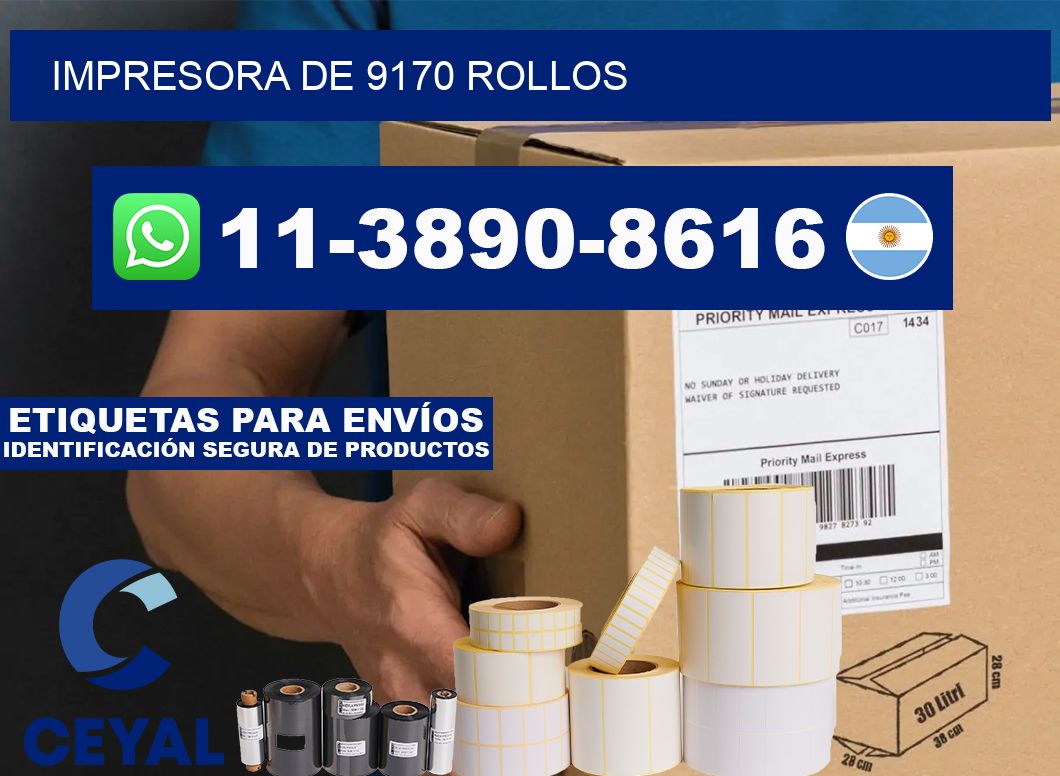 impresora de 9170 rollos
