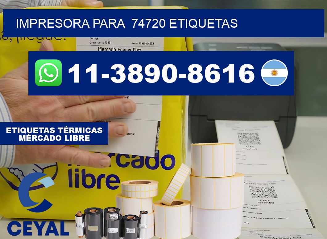 impresora para  74720 etiquetas