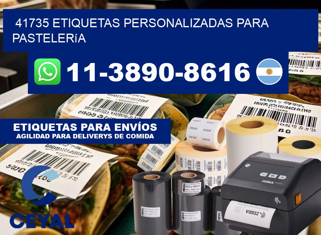 41735 etiquetas personalizadas para pastelería