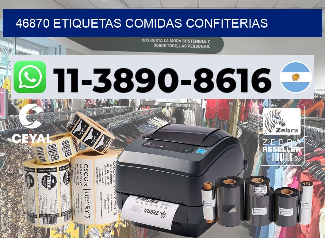 46870 etiquetas comidas confiterias