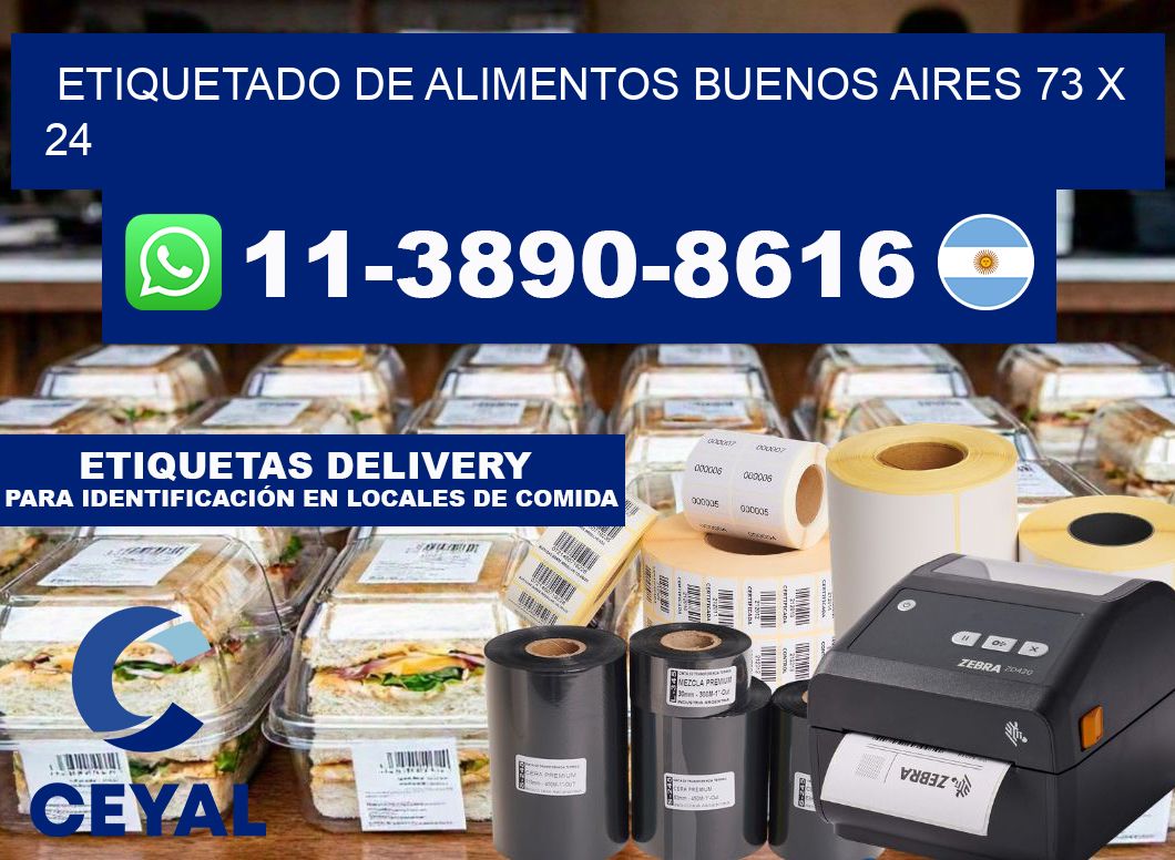 Etiquetado de alimentos buenos aires 73 x 24