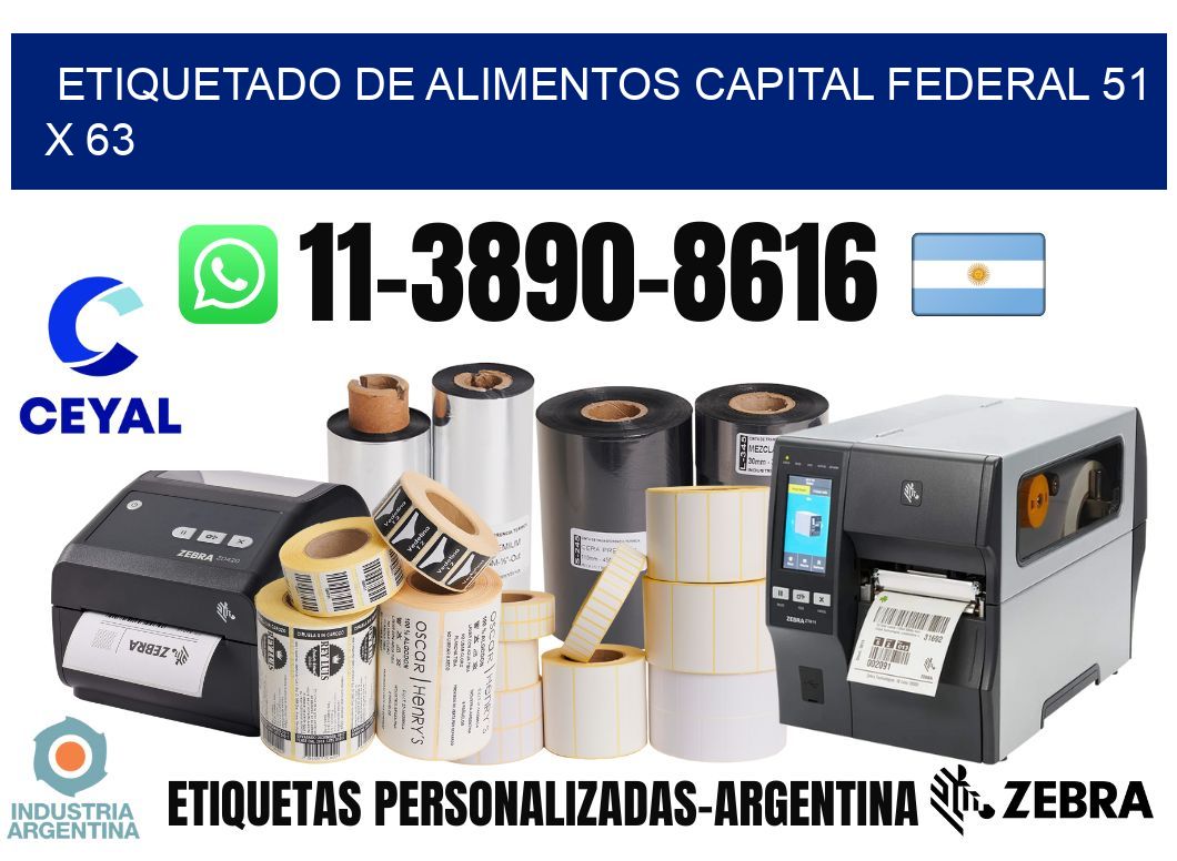 Etiquetado de alimentos capital federal 51 x 63