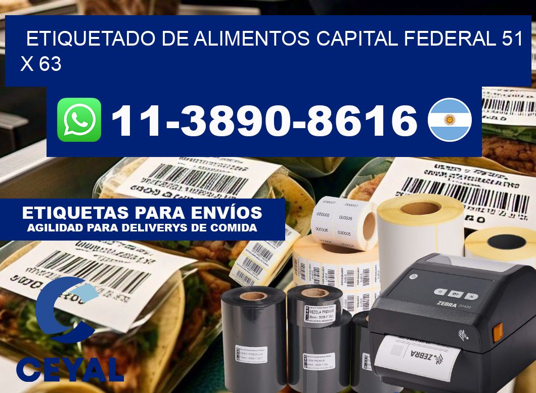 Etiquetado de alimentos capital federal 51 x 63