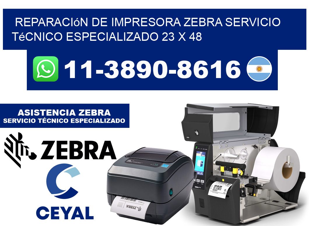 Reparación de Impresora Zebra Servicio Técnico Especializado 23 x 48