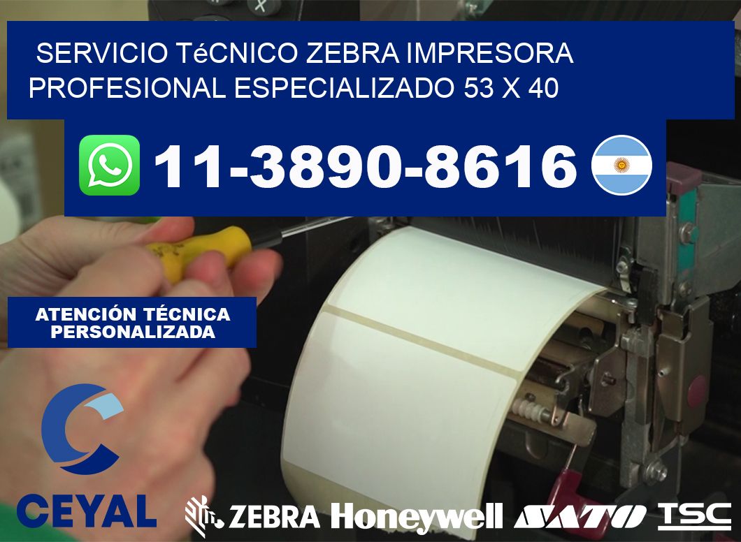 Servicio Técnico Zebra Impresora Profesional Especializado 53 x 40