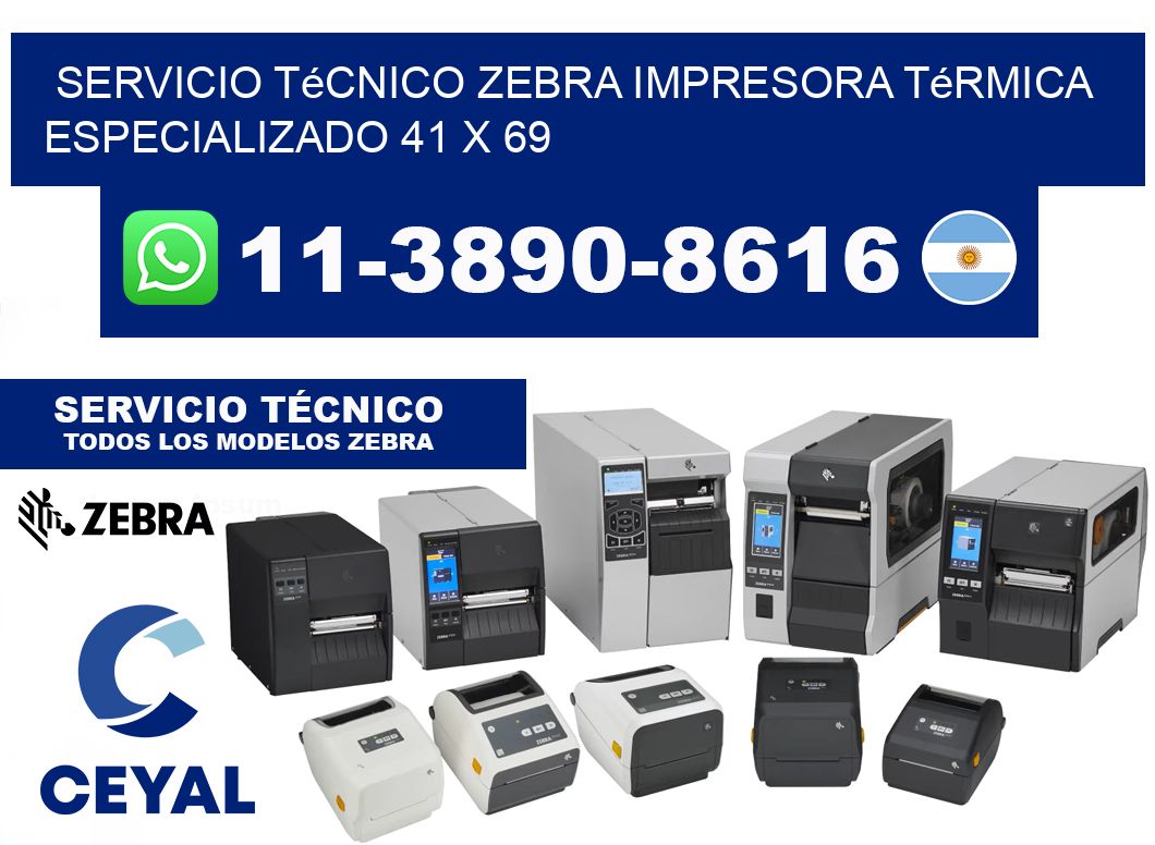 Servicio Técnico Zebra Impresora Térmica Especializado 41 x 69