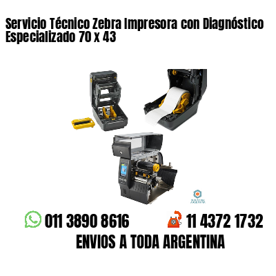 Servicio Técnico Zebra Impresora con Diagnóstico Especializado 70 x 43