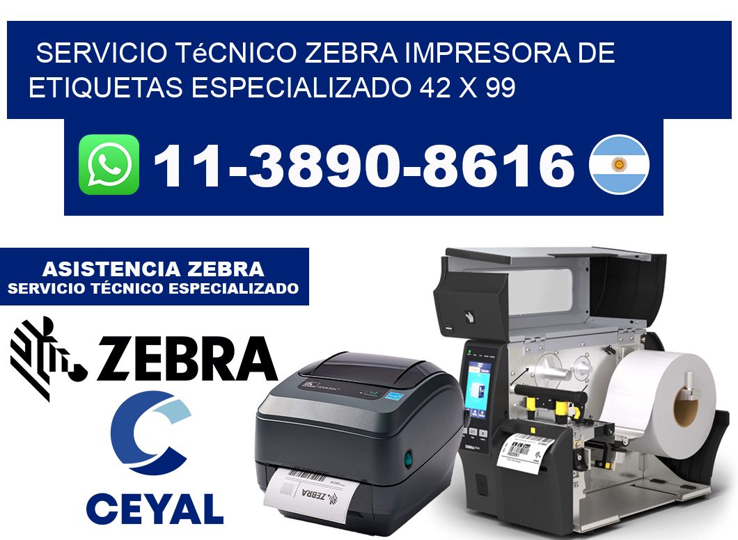 Servicio Técnico Zebra Impresora de Etiquetas Especializado 42 x 99