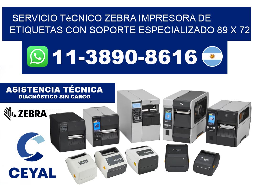 Servicio Técnico Zebra Impresora de Etiquetas con Soporte Especializado 89 x 72