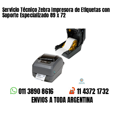 Servicio Técnico Zebra Impresora de Etiquetas con Soporte Especializado 89 x 72