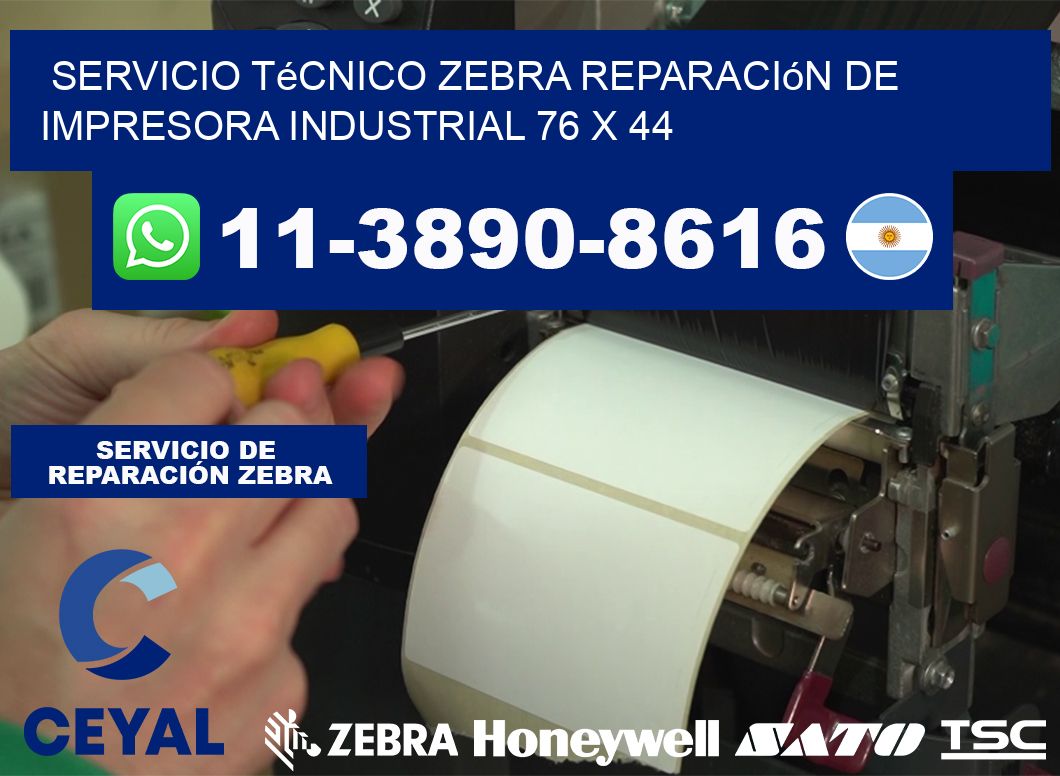 Servicio Técnico Zebra Reparación de Impresora Industrial 76 x 44