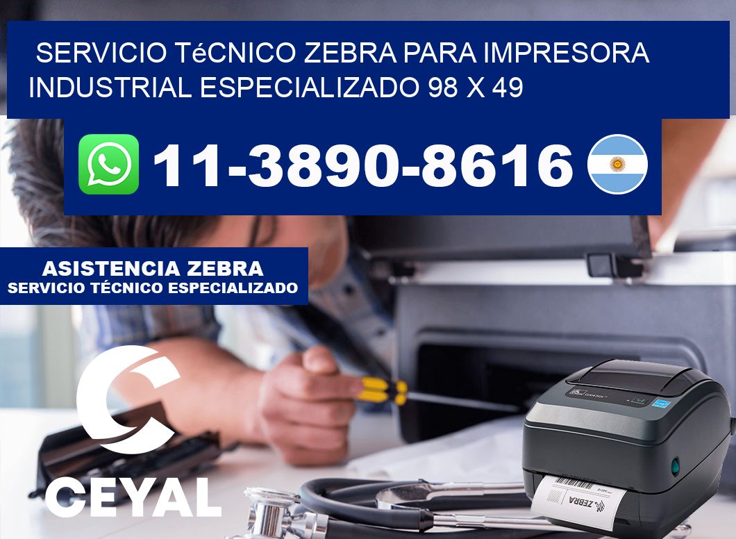 Servicio Técnico Zebra para Impresora Industrial Especializado 98 x 49