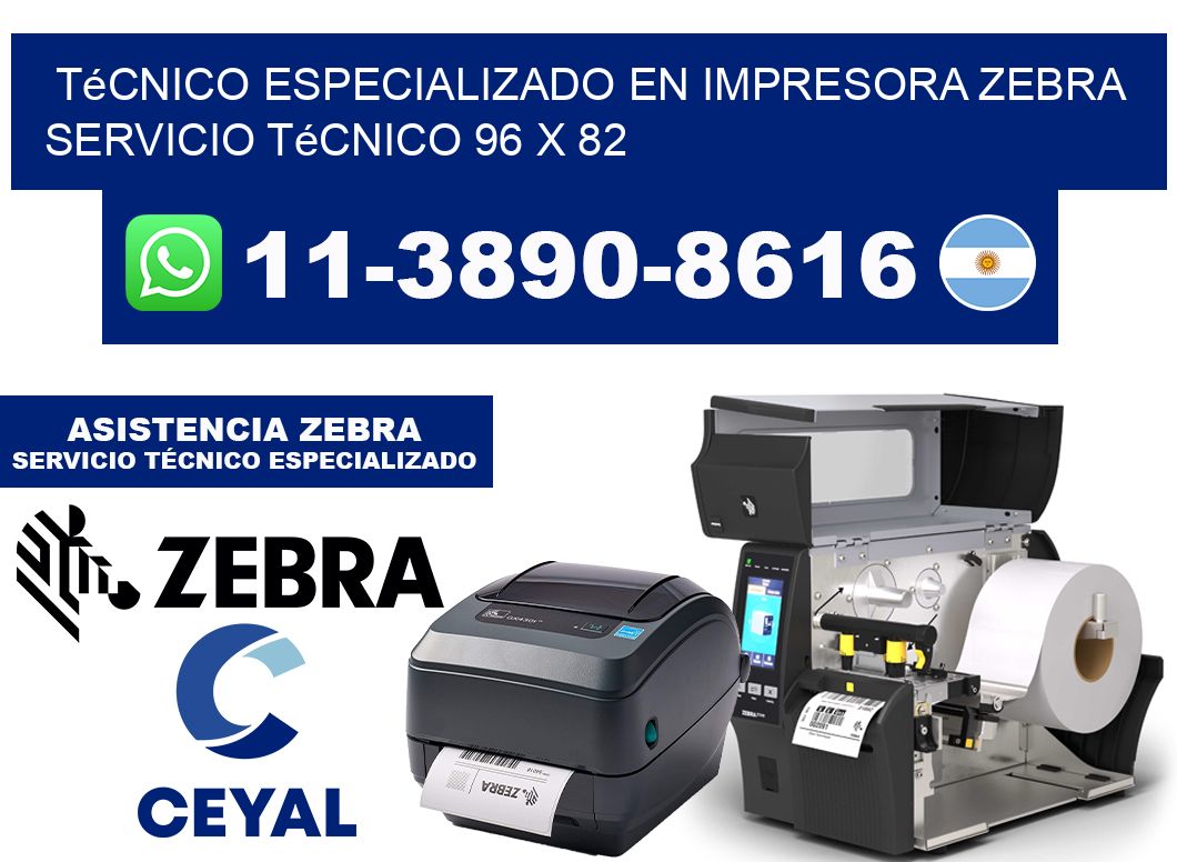 Técnico Especializado en Impresora Zebra Servicio Técnico 96 x 82