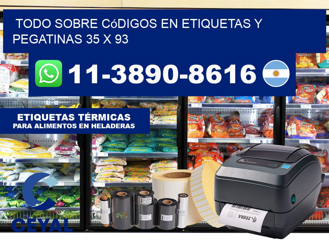 Todo sobre códigos en etiquetas y pegatinas 35 x 93