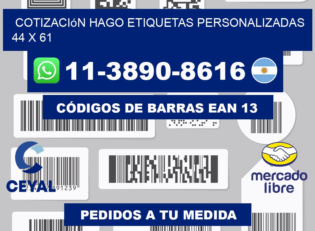 cotización hago etiquetas personalizadas 44 x 61