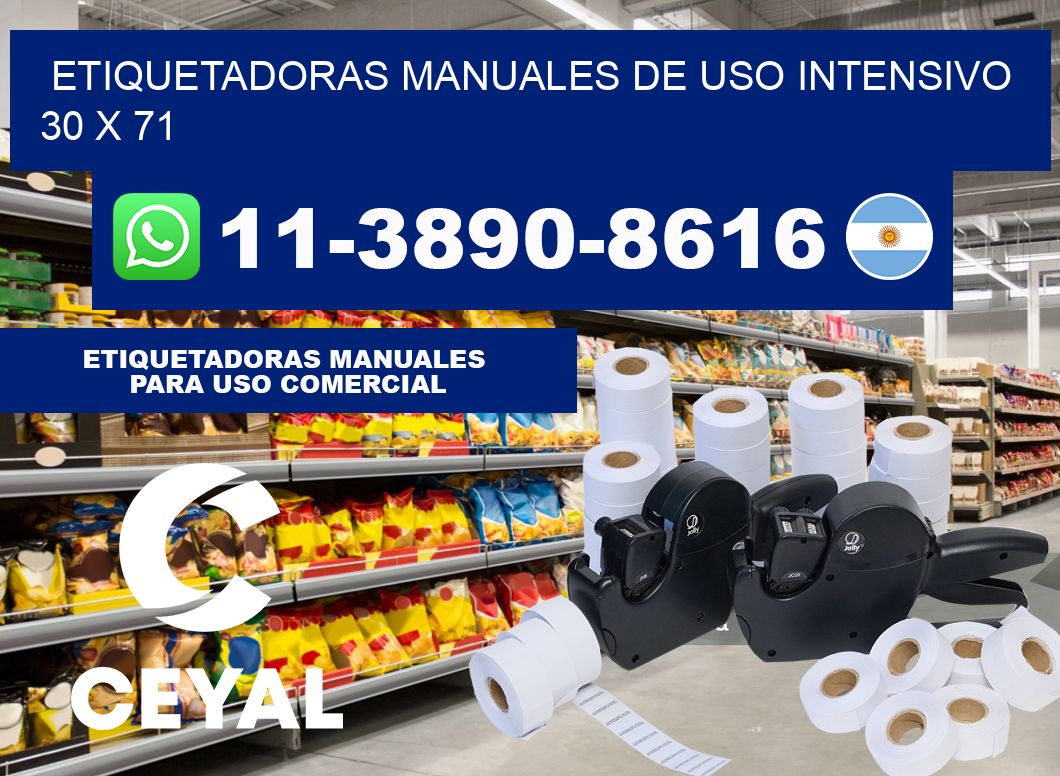 etiquetadoras manuales de uso intensivo 30 x 71