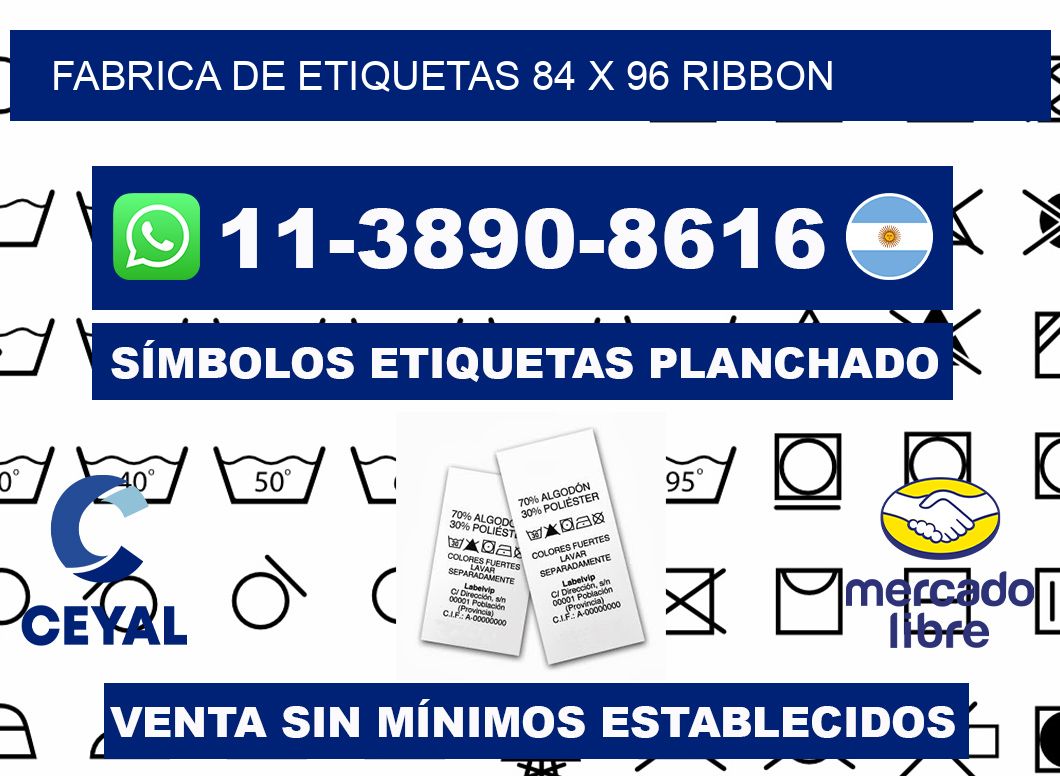 fabrica de etiquetas 84 x 96 ribbon