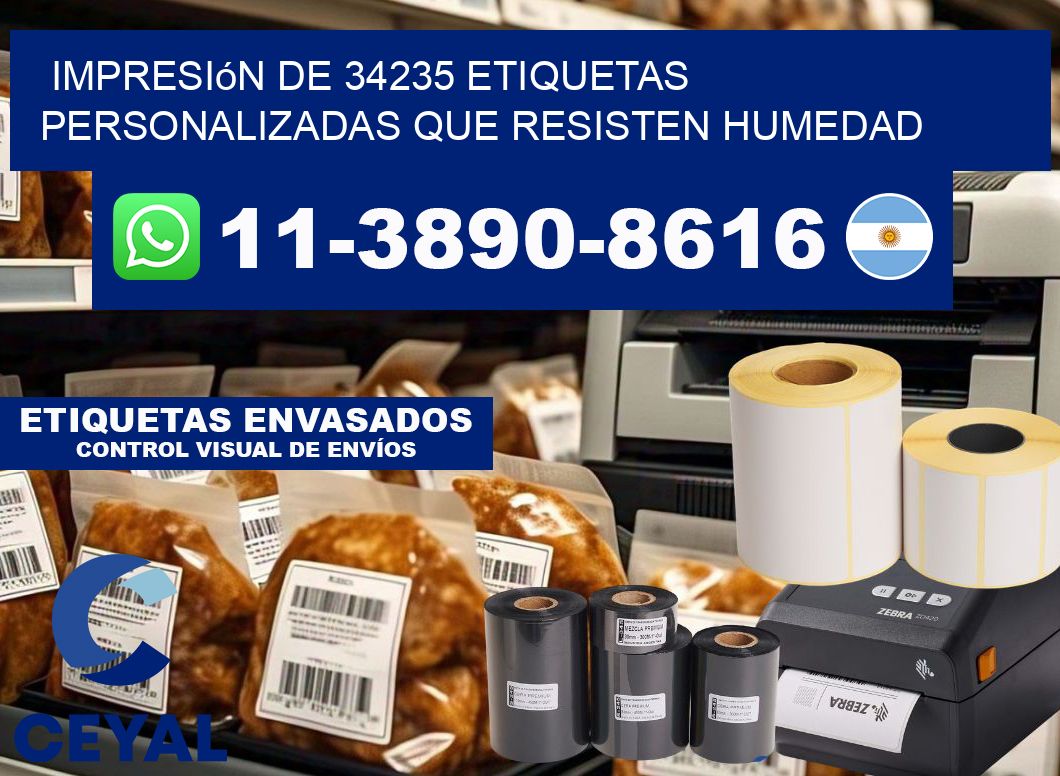 impresión de 34235 etiquetas personalizadas que resisten humedad