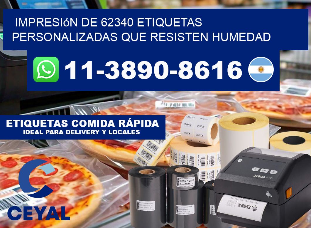 impresión de 62340 etiquetas personalizadas que resisten humedad