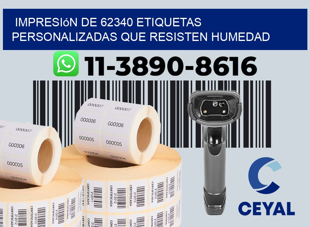 impresión de 62340 etiquetas personalizadas que resisten humedad