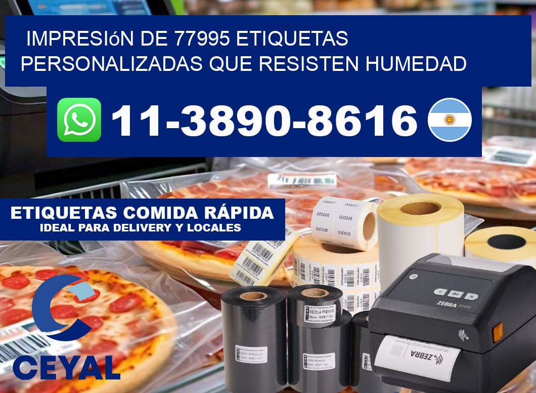 impresión de 77995 etiquetas personalizadas que resisten humedad