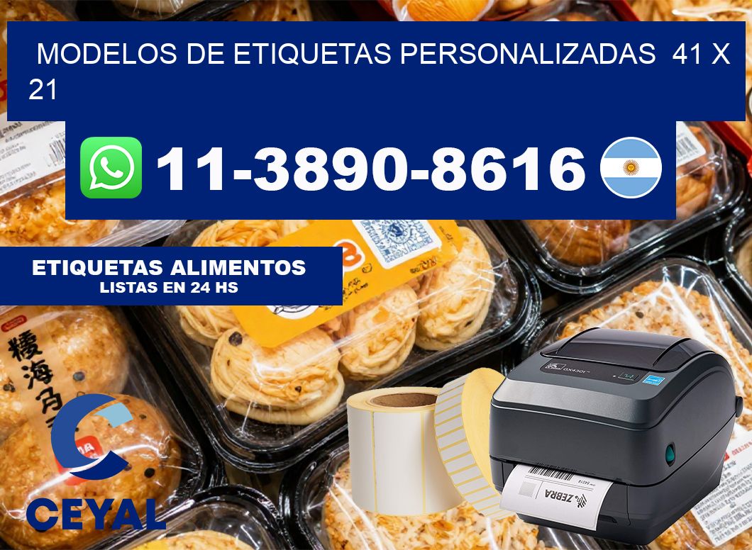 modelos de etiquetas personalizadas  41 x 21