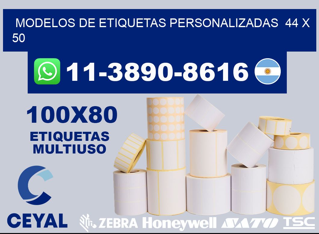 modelos de etiquetas personalizadas  44 x 50