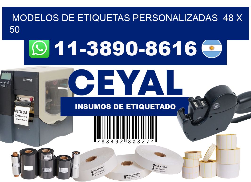 modelos de etiquetas personalizadas 48 x 50