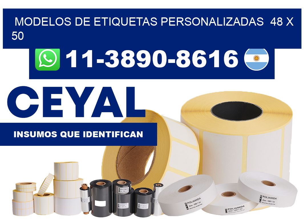 modelos de etiquetas personalizadas 48 x 50