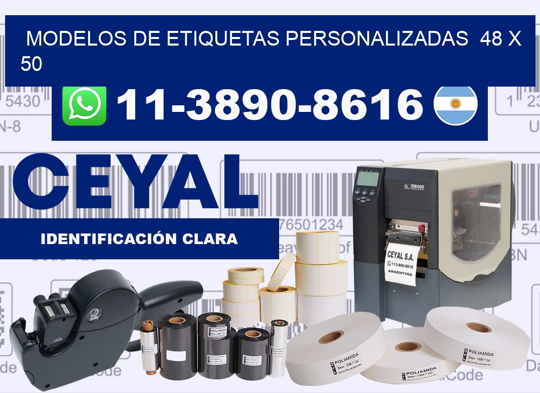 modelos de etiquetas personalizadas  48 x 50