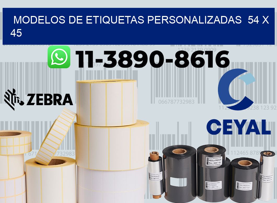 modelos de etiquetas personalizadas 54 x 45
